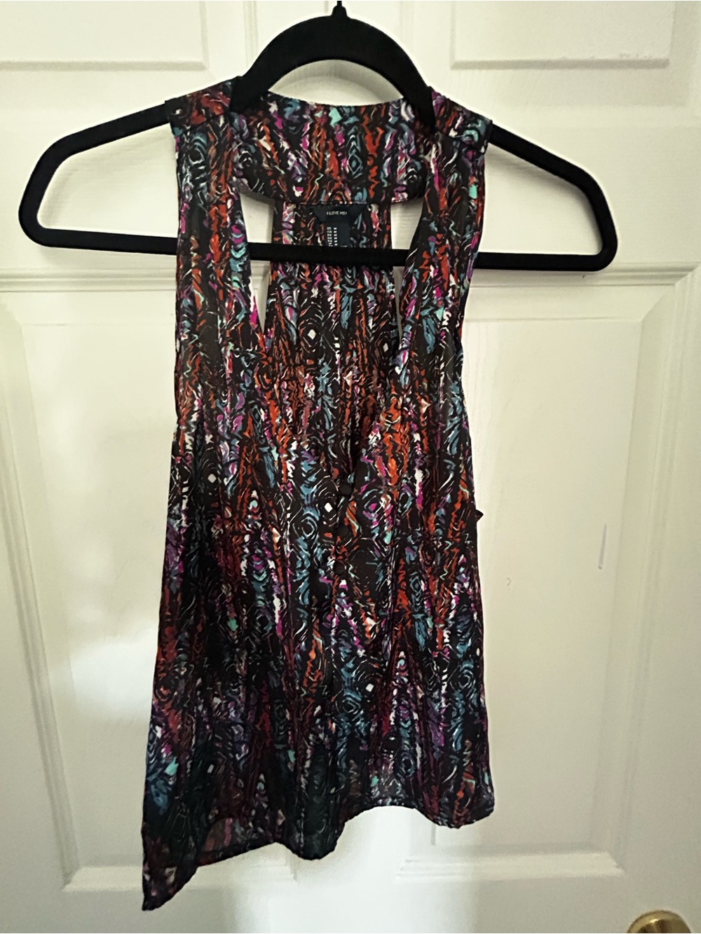 This is a multicolor print tank top from Forever 21.